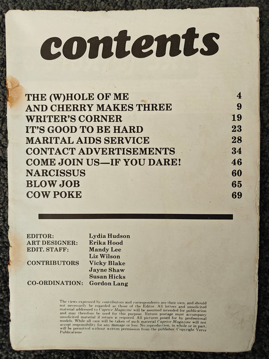 Caprice - Early issue