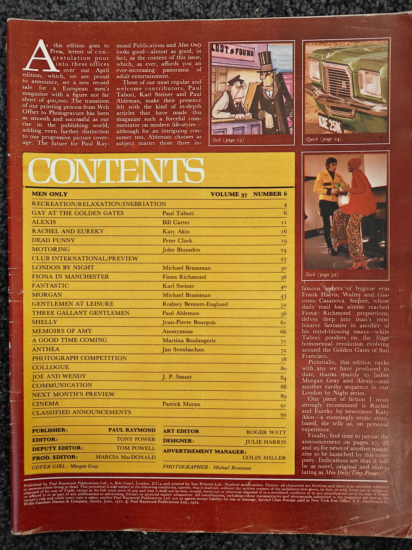 Men Only - Volume 37 Number 6