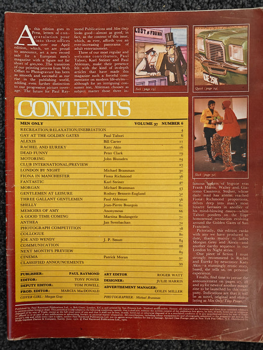 Men Only - Volume 37 Number 6