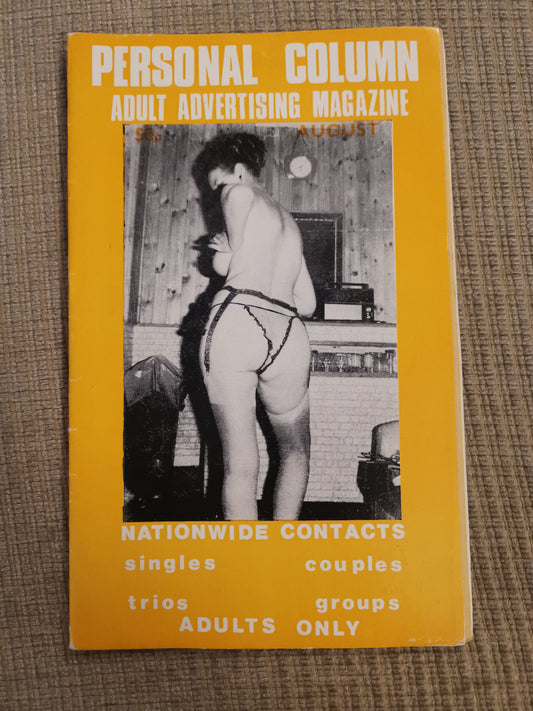 Personal Column - Adult Advertising Magazine - August